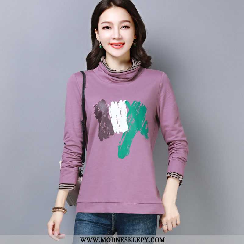  fioletowy - Bluza Z Kapturem Damskie Moda Wygodne Sweter Długimi Rękawami Jesień 2020 Luźne Elegancki Temperamen