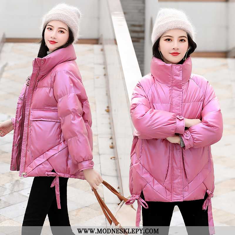 różowy - Damskie Kurtka Zimowa Wygodne Moda Trendy Ocieplana Z Bawełny Wyściełane Na Co Dzień Zima 2020 Osobo