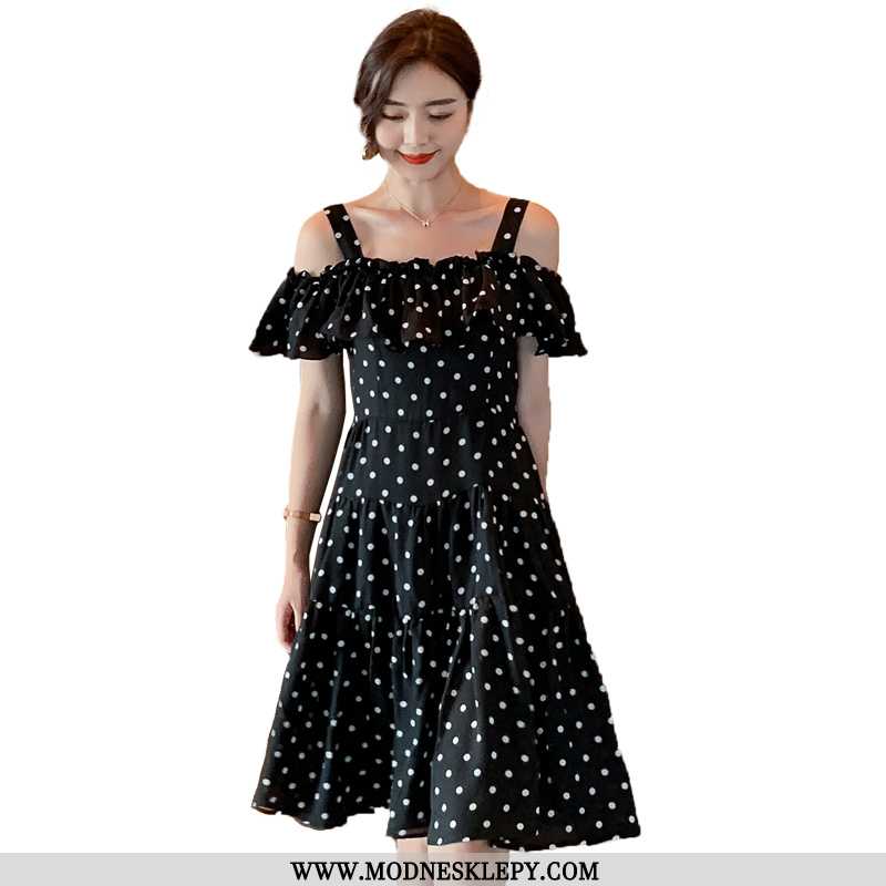 Sukienki Damskie Yi Li Fei Er Ylfe6014 Stylowa Elegancka Sukienka 2020 Lato Nowy Krótki Rękaw Midi C