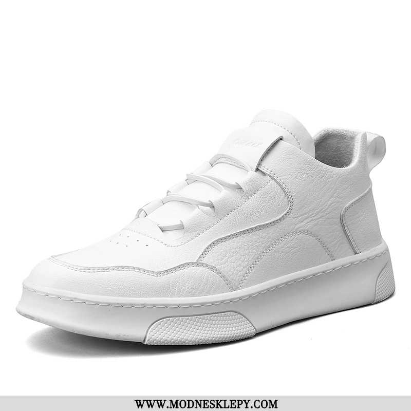 Buty Sportowe Męskie Białe Moda 2020 Nowa Wiosna Na Desce Co Dzień Cały Mecz Modne Biały