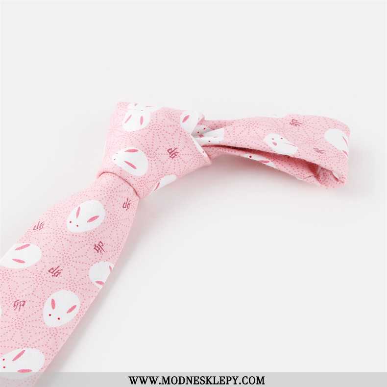  różowy - Krawaty Damskie Krawat Chłopcy I Dziewczęta Śliczne Kreatywny Spersonalizowane Wzory Kreskówka Wąski