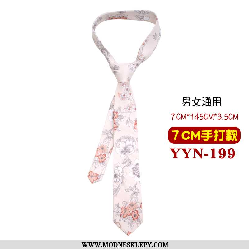  różowy - Damskie Krawaty , Krawat, Kobieta, Brytyjski Kwiatowy 7cm Ręcznie Robione Pudełko Odzież Formalna Br