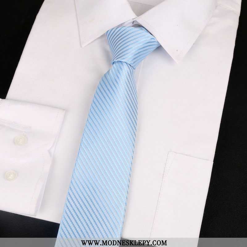 Krawaty Męskie Krawat Formalne Nosić Business Standard 8cm Wąskie Twill Męska Profesjonalne Światło 